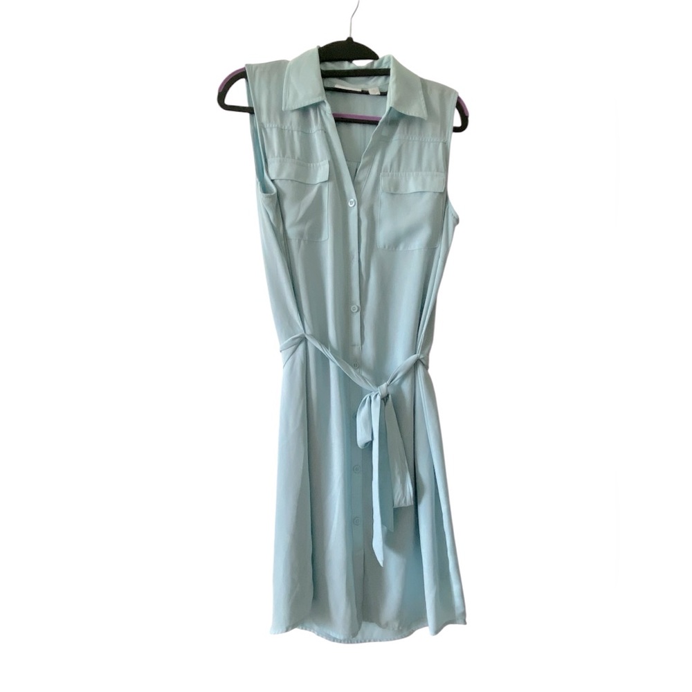 New York & Company Light Blue Dress